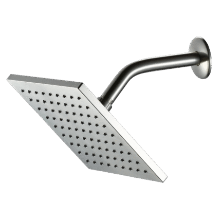 Better Homes & Gardens 8-Inch Square Rainfall Shower Head in Brushed Nickel